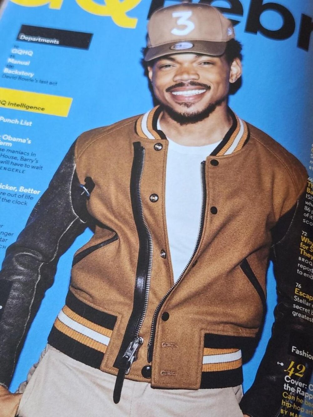 GQ Magazine - February 2017 issue featuring Chance the Rapper - Picture 2 of 8
